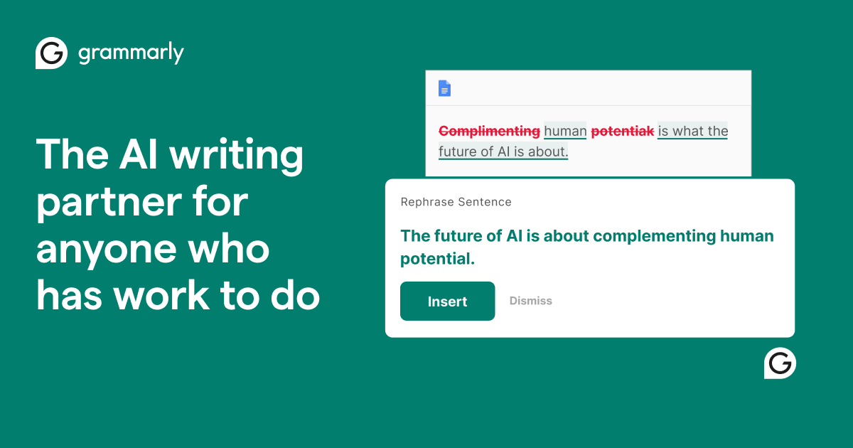 Grammarly: Free AI Writing Assistance