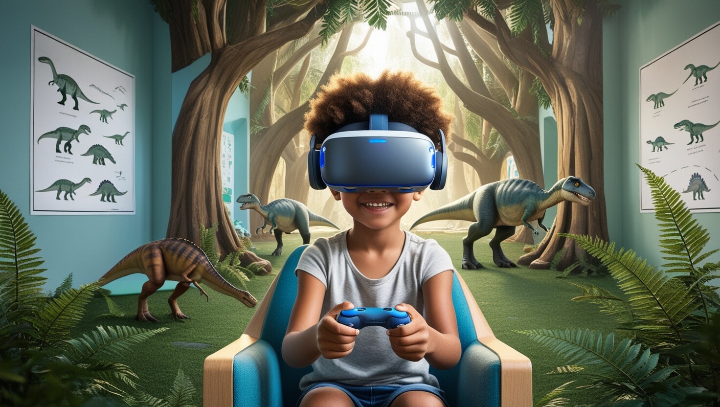 Dinosaurs, vr, virtual reality, VR education